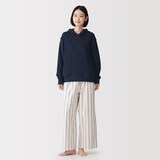 婦人　コットンブークレ　長袖フーディ