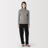 婦人　ストレッチフランネル　イージーテーパードパンツ