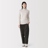 婦人　ストレッチフランネル　イージーテーパードパンツ
