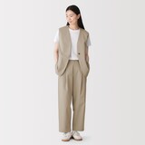 婦人　撥水ストレッチ　チノタックワイドパンツ