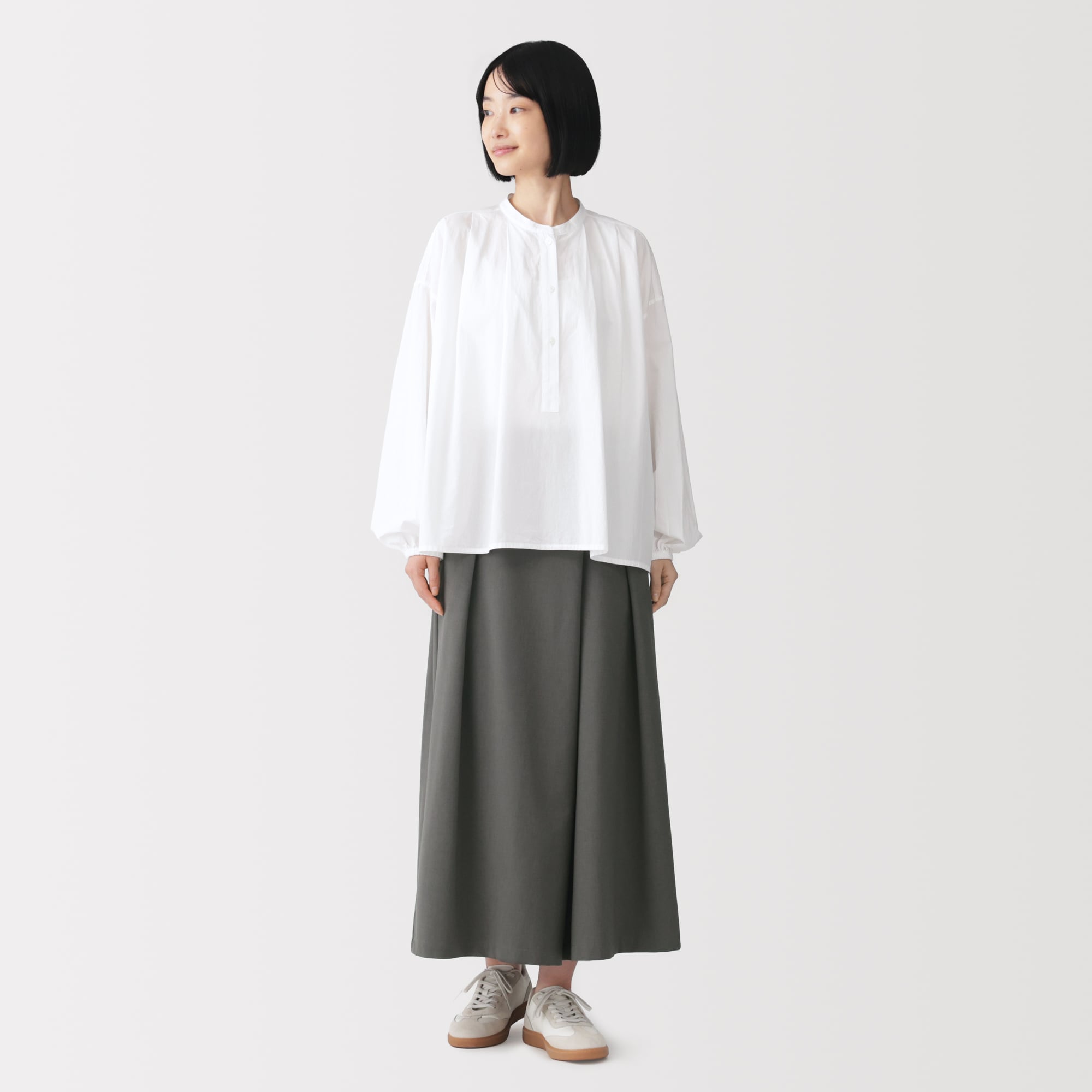 婦人　まっすぐ仕立てた　はかまスカートパンツ