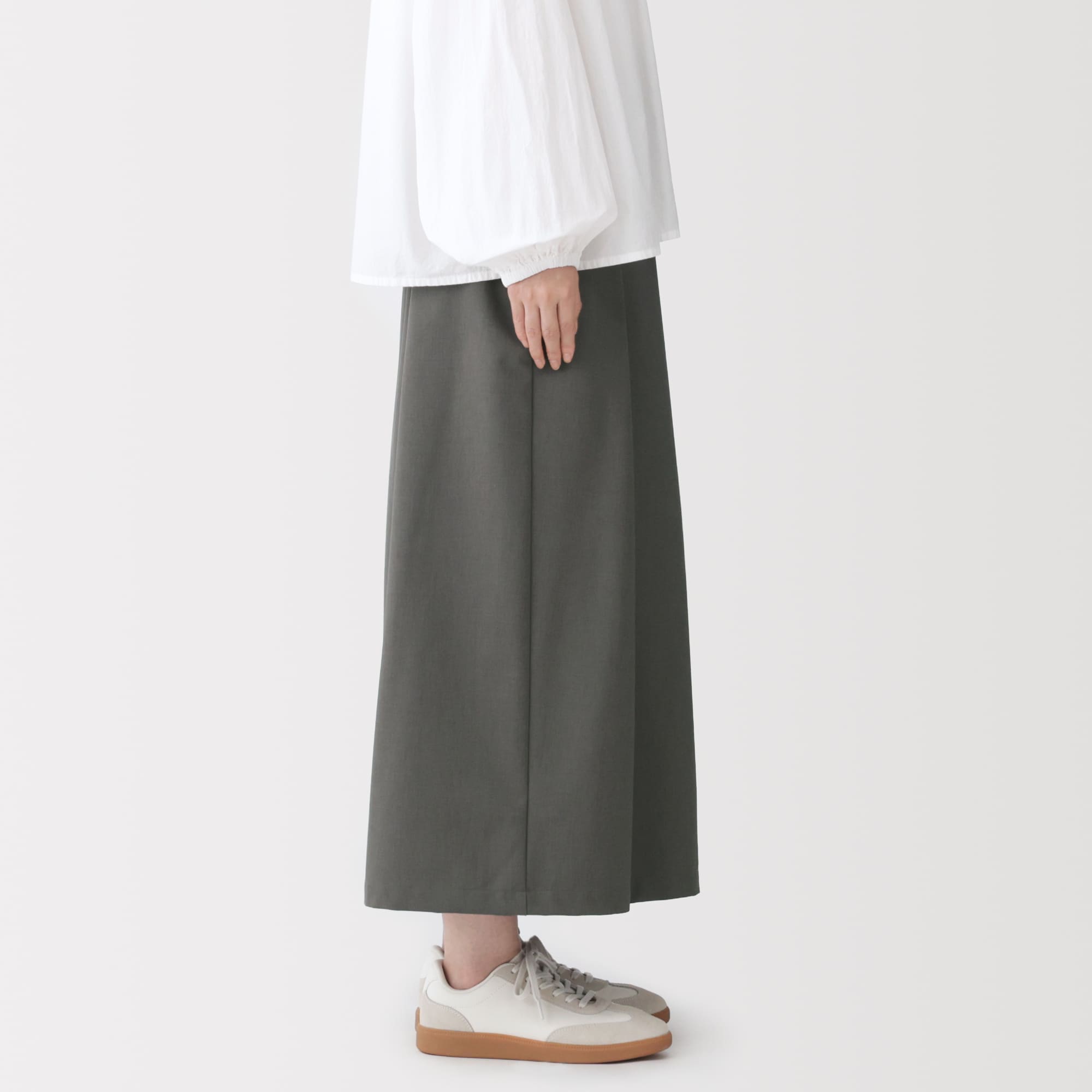 婦人　まっすぐ仕立てた　はかまスカートパンツ