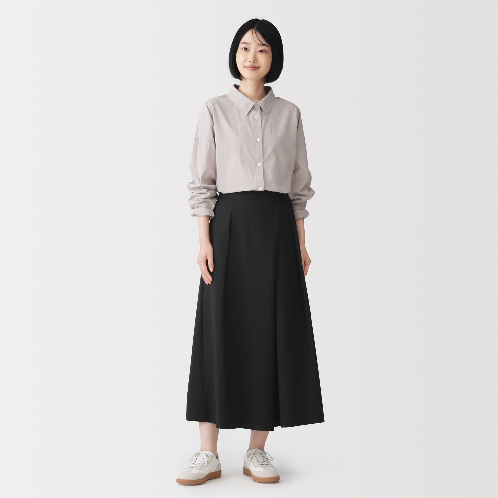 婦人　まっすぐ仕立てた　はかまスカートパンツ