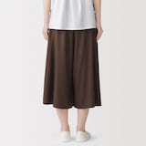 婦人　なめらか　イージースカートパンツ