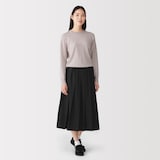 婦人　再生ポリエステル混　プリーツスカート