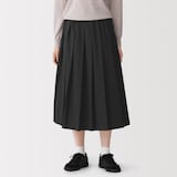 婦人　再生ポリエステル混　プリーツスカート