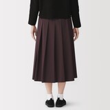 婦人　再生ポリエステル混　プリーツスカート