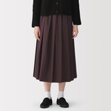 婦人　再生ポリエステル混　プリーツスカート