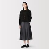 婦人　再生ポリエステル混　プリーツスカート