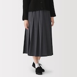 婦人　再生ポリエステル混　プリーツスカート