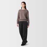 婦人　ストレッチコーデュロイイージーストレートパンツ
