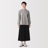 婦人　起毛ジャージー　クロップドパンツ