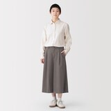 婦人　起毛ジャージー　クロップドパンツ