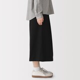 婦人　起毛ジャージー　クロップドパンツ