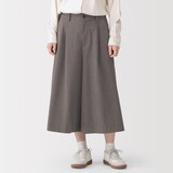 婦人　起毛ジャージー　クロップドパンツ