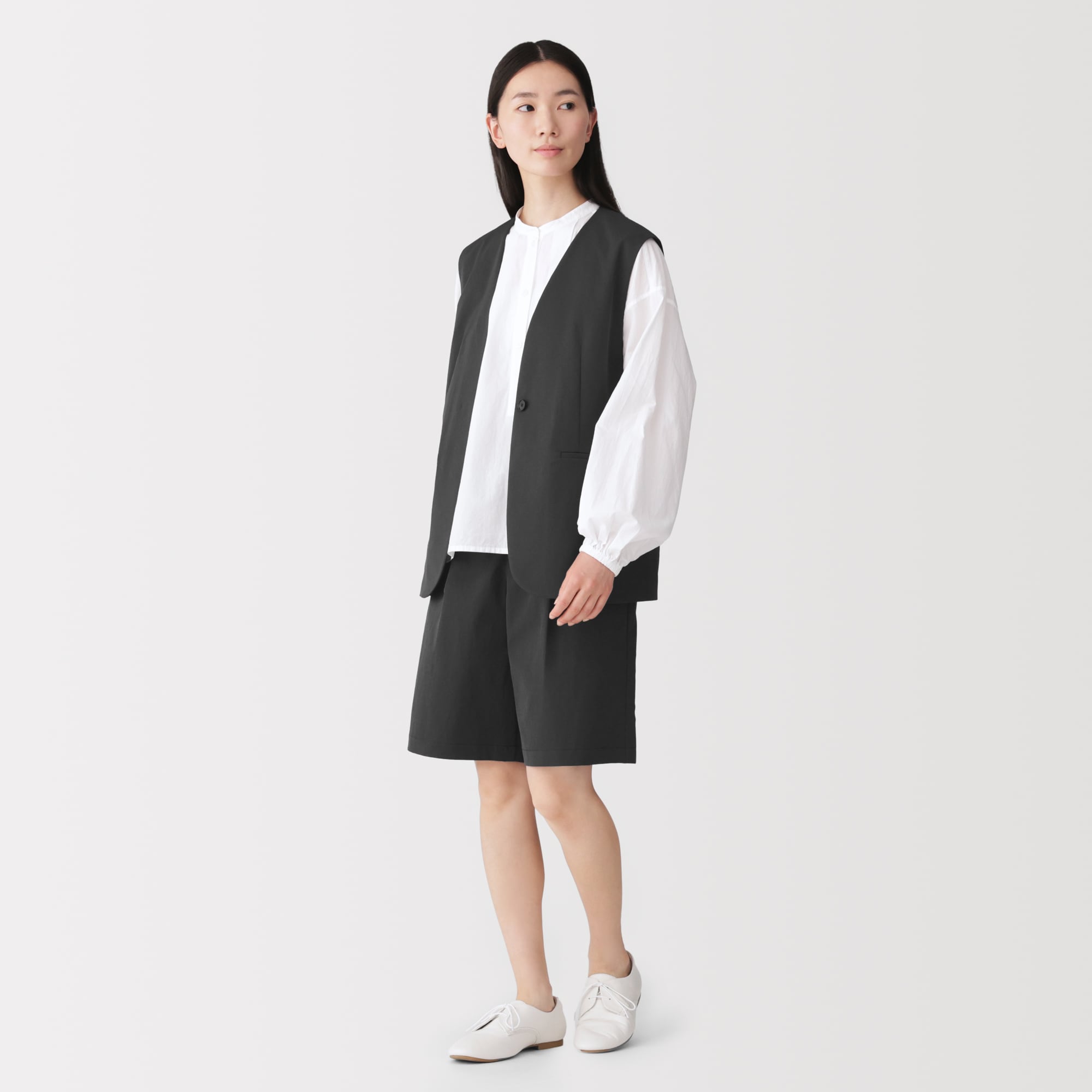 婦人 撥水ストレッチ チノハーフパンツ | 無印良品