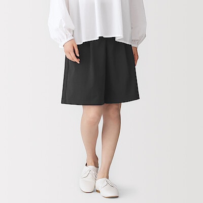 婦人　撥水ストレッチ　チノハーフパンツ
