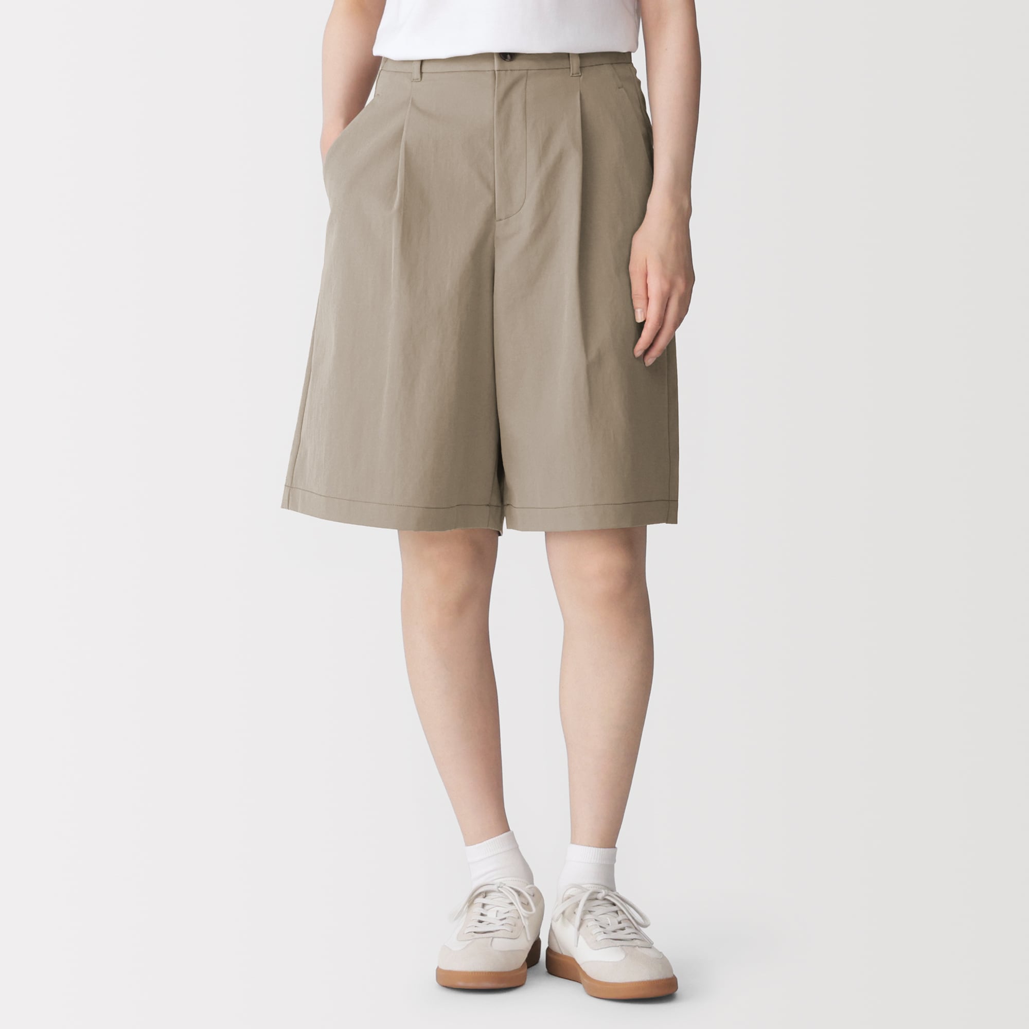 婦人 撥水ストレッチ チノハーフパンツ | 無印良品