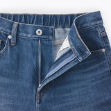 婦人　木の実から作ったカポック混　デニムストレートパンツ