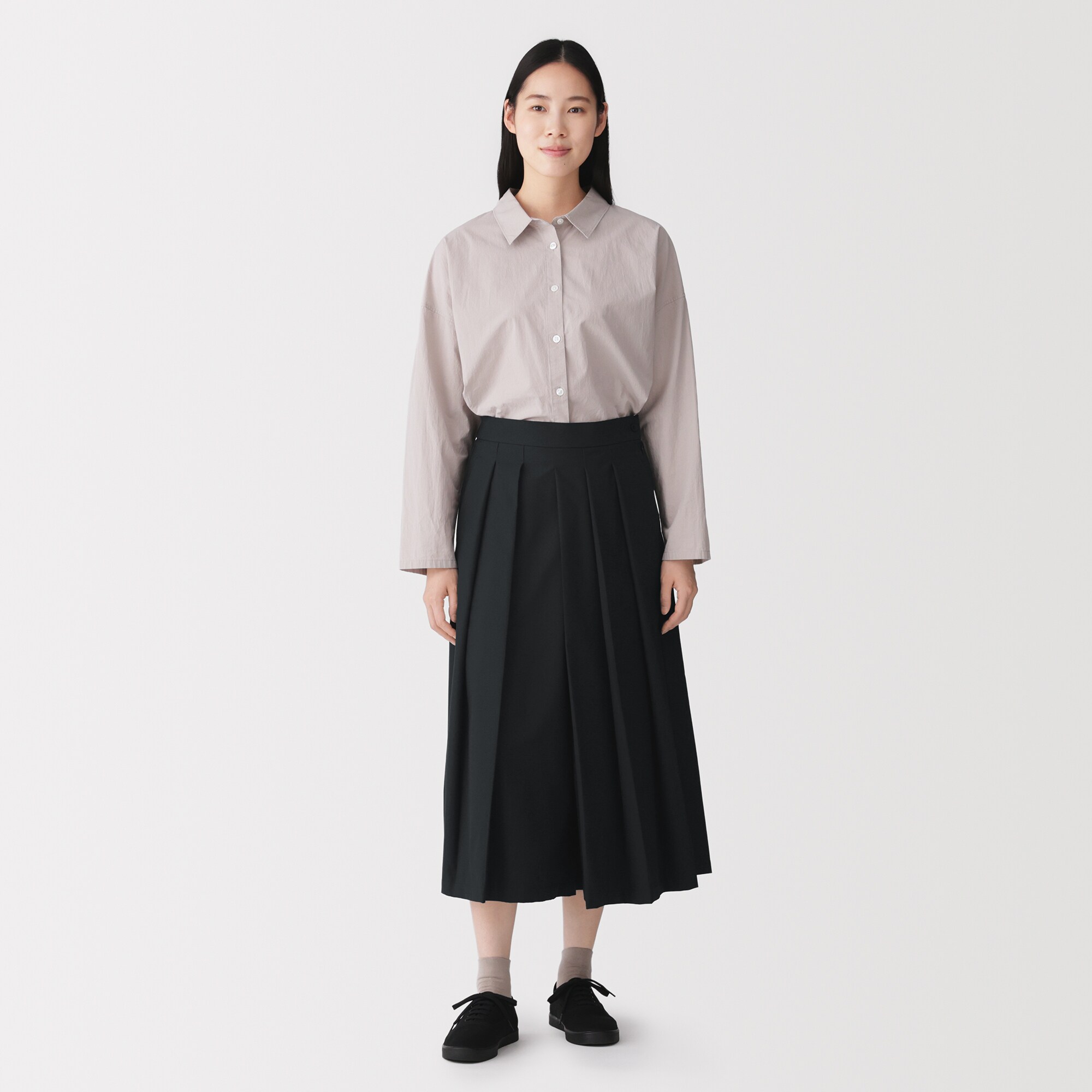 婦人　まっすぐ仕立てた　はかまパンツ