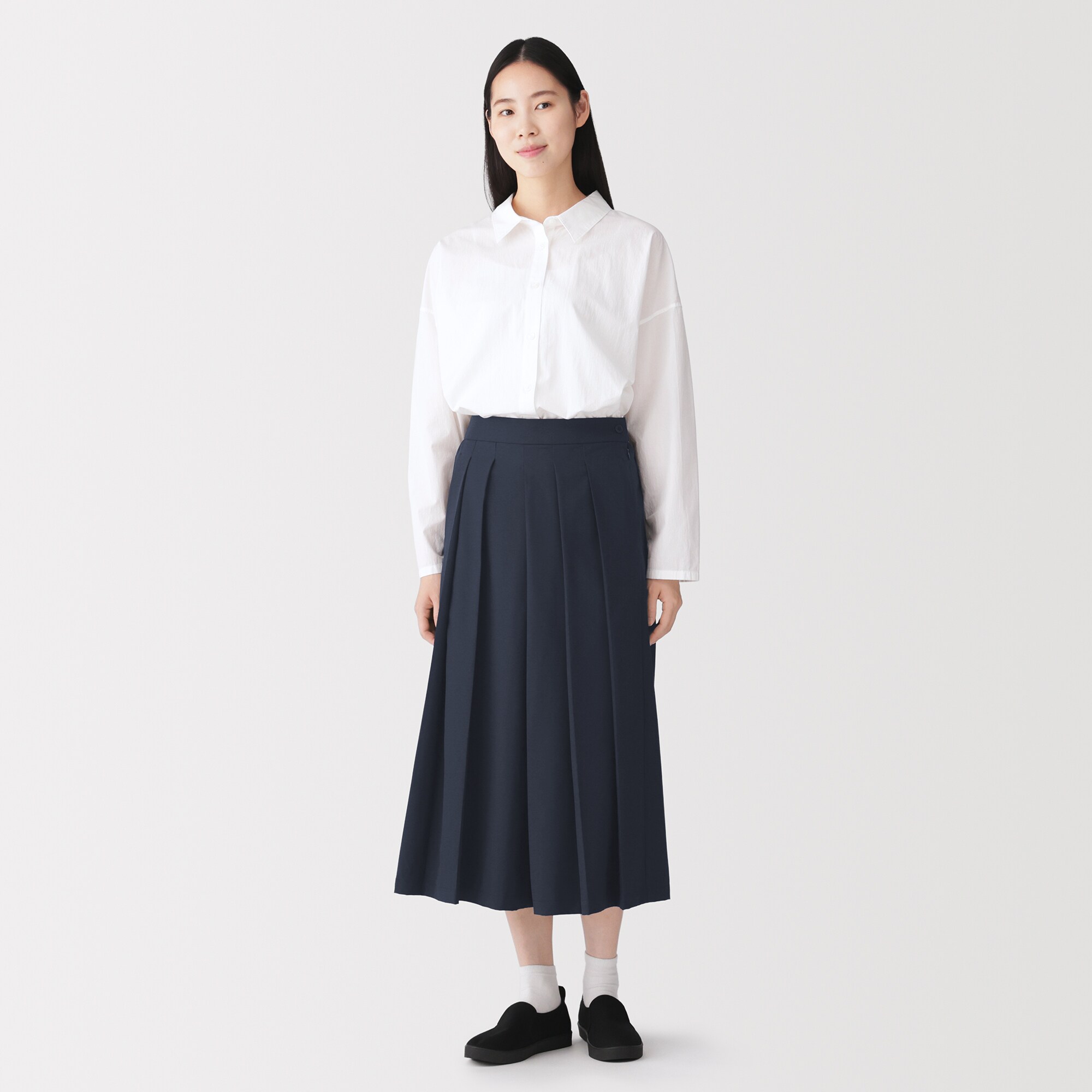婦人　まっすぐ仕立てた　はかまパンツ