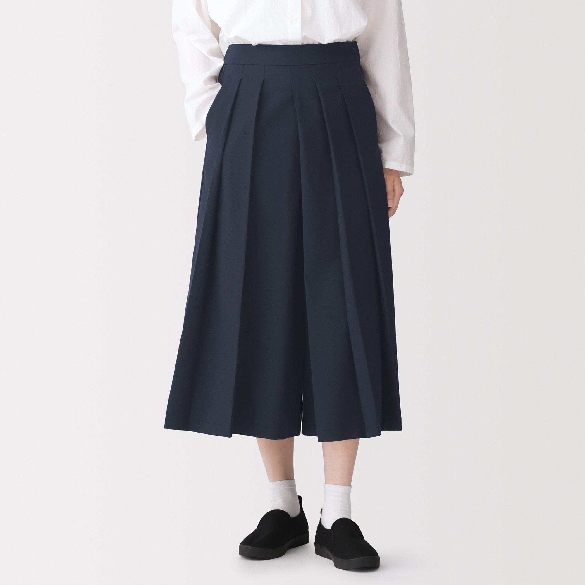 婦人　まっすぐ仕立てた　はかまパンツ