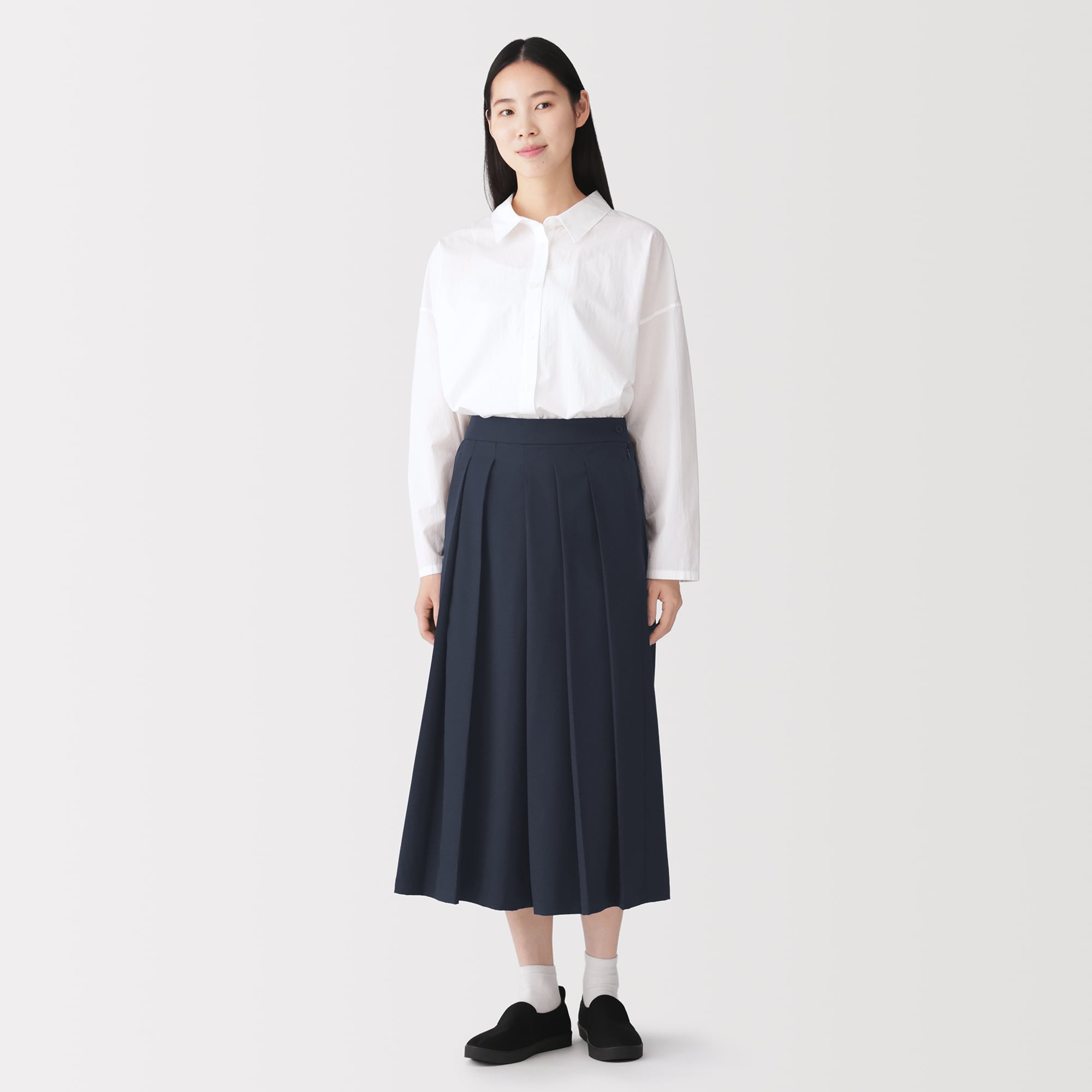 婦人　まっすぐ仕立てた　はかまパンツ