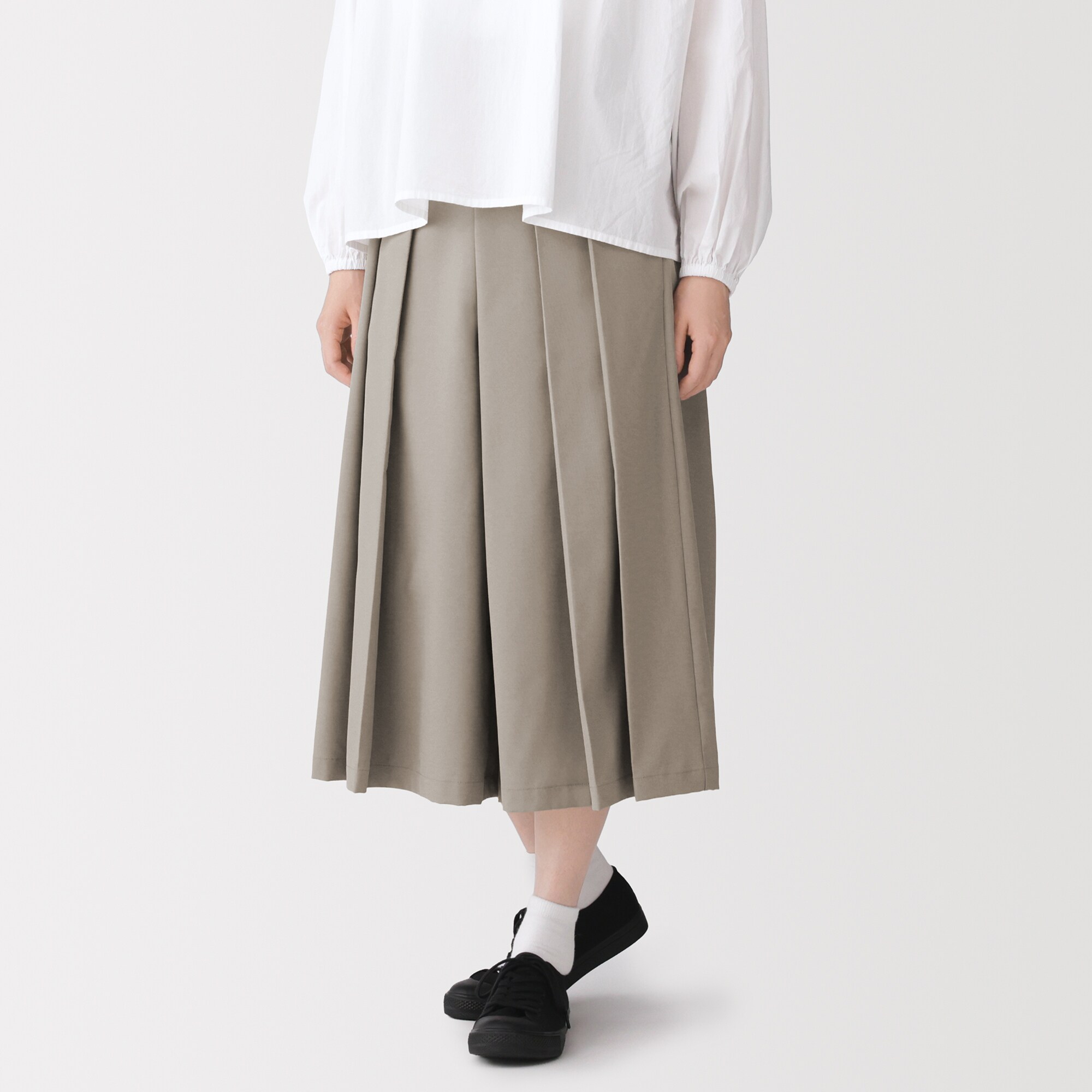 婦人　まっすぐ仕立てた　はかまパンツ