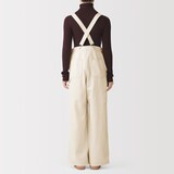 婦人　木の実から作ったカポック混　サロペットパンツ