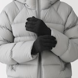 ウール混　裏起毛　タッチパネル手袋