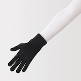 ウール混　裏起毛　タッチパネル手袋