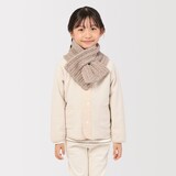 キッズ　綿混　のびのび　マフラー