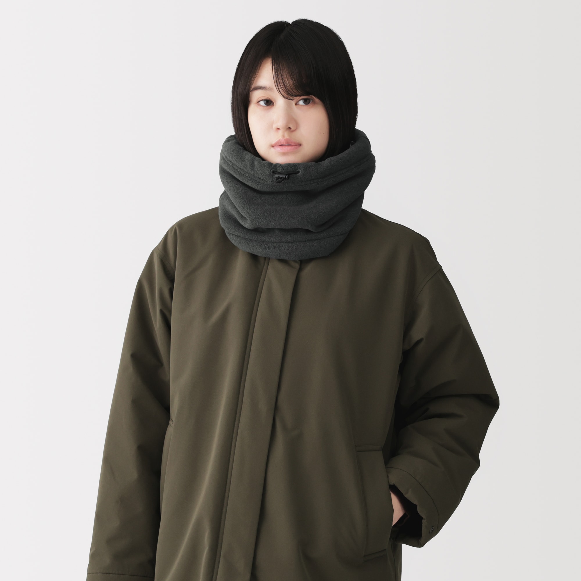 フリース　裏毛布　ネックウォーマー
