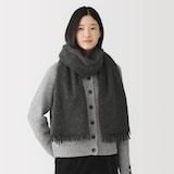 ふっくらウール　大判ストール（薄手）