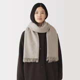 ふっくらウール　大判ストール（薄手）