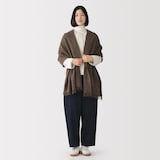 ふっくらウール　大判ストール（薄手）
