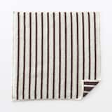 綿　やわらか　タオルハンカチ（大・縞）