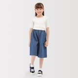 キッズ　ライトオンスデニムスカートパンツ