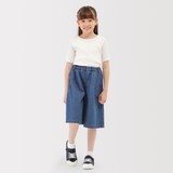 キッズ　ライトオンスデニムスカートパンツ
