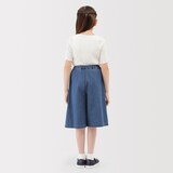 キッズ　ライトオンスデニムスカートパンツ