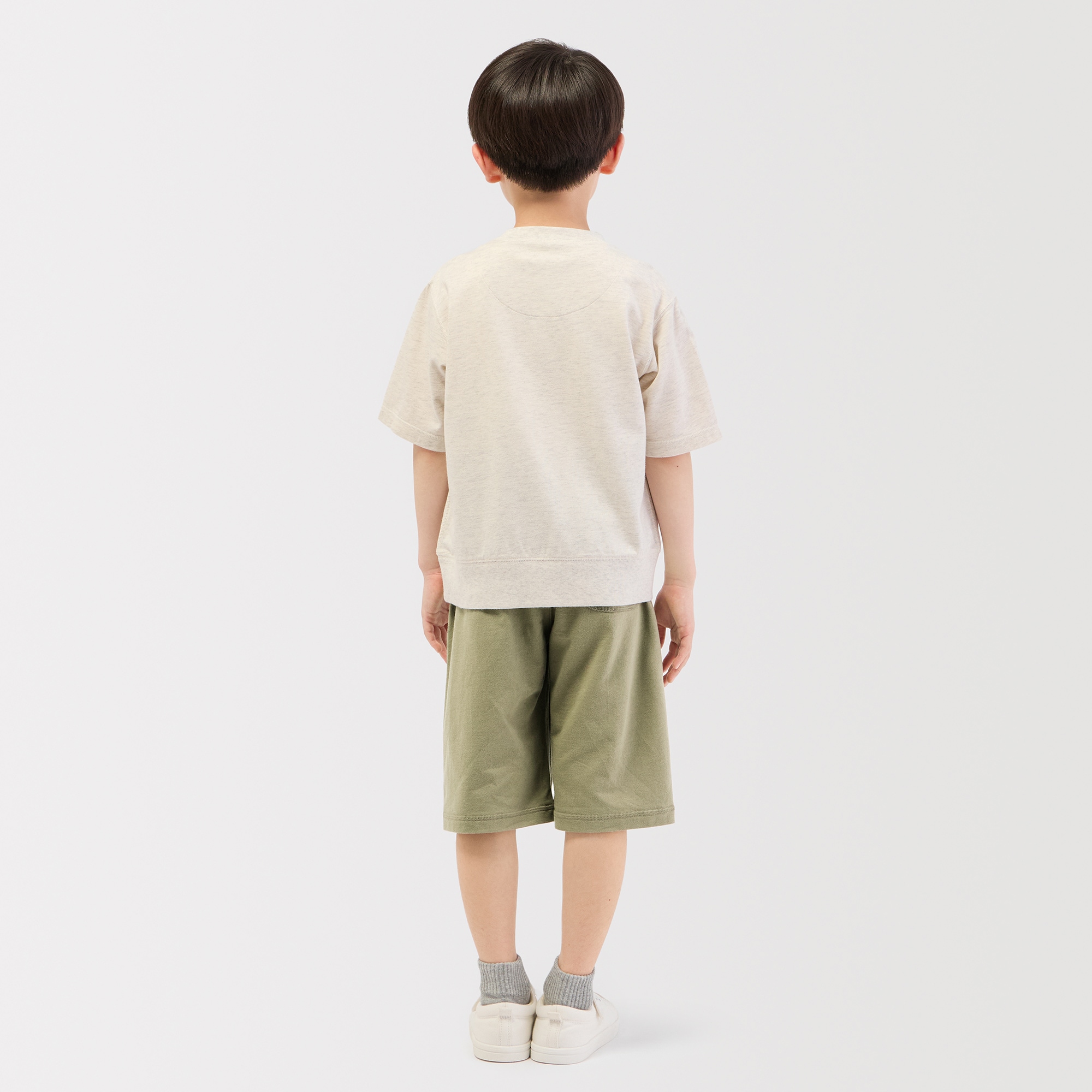 キッズ　ライトスウェットクロップドパンツ