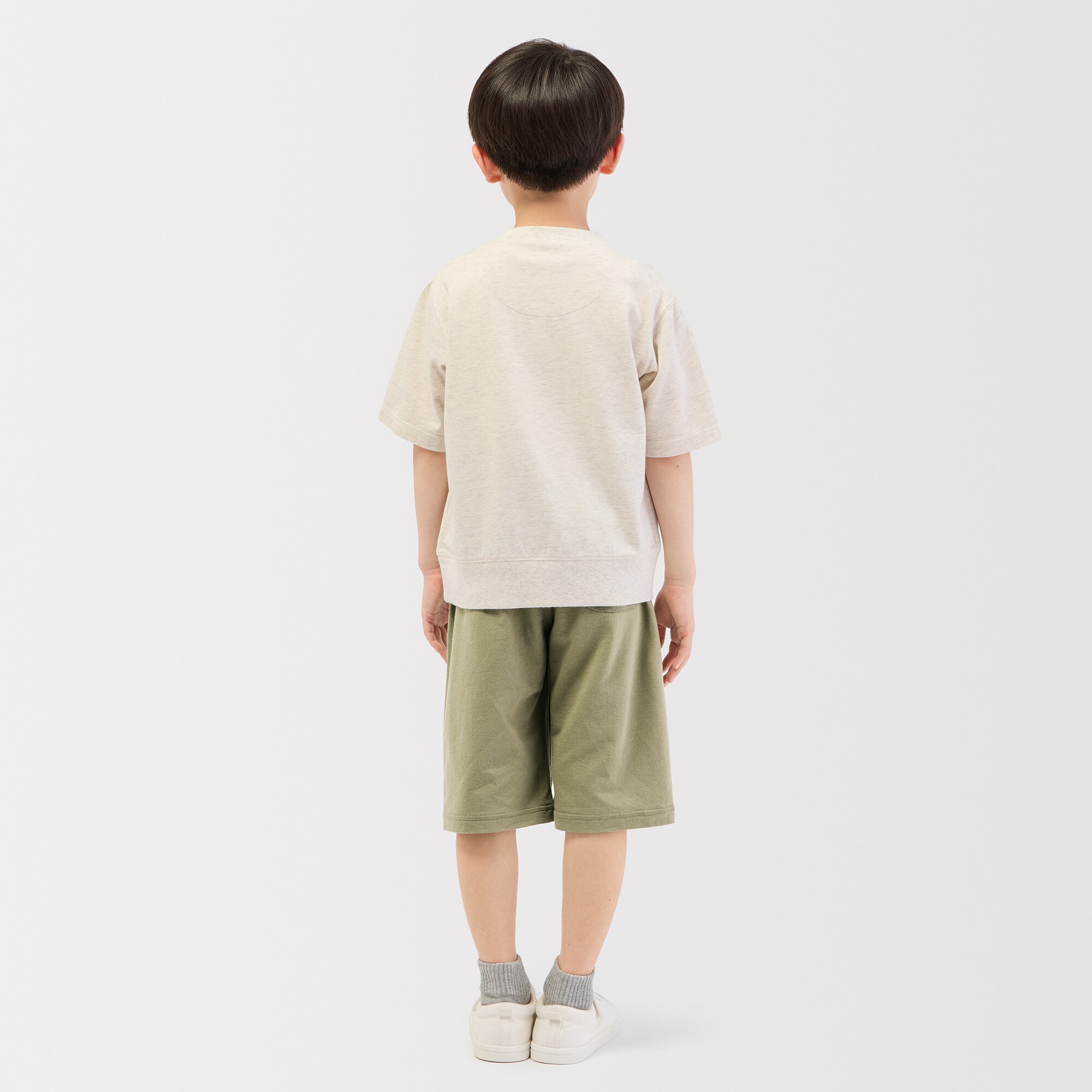 キッズ　ライトスウェットクロップドパンツ