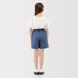キッズ　ライトオンスデニムキュロット