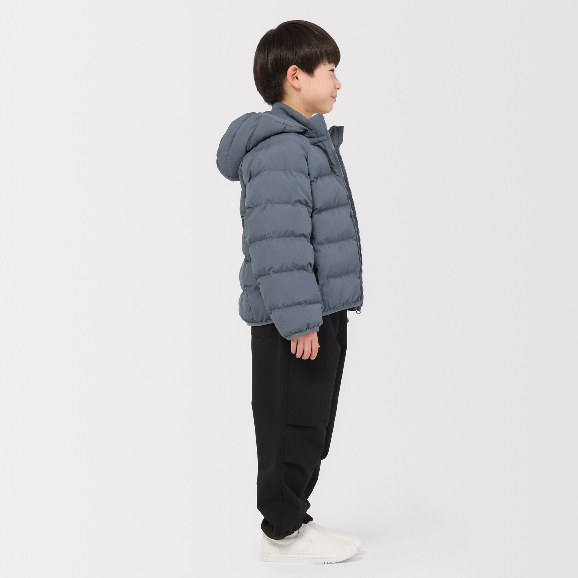 キッズ　洗える中わた撥水フード付きジャケット