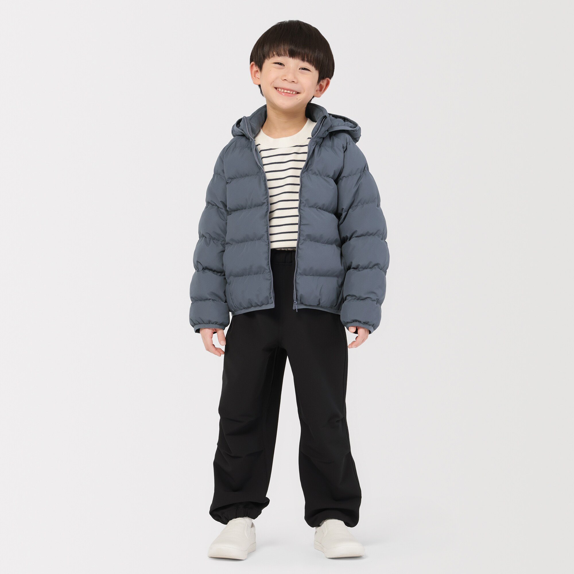 キッズ　洗える中わた撥水フード付きジャケット