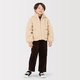 キッズ　アラン柄ボアジャケット