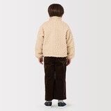 キッズ　アラン柄ボアジャケット