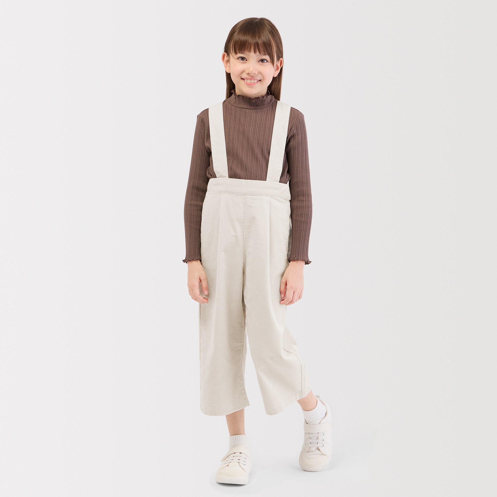 キッズ　ストレッチコーデュロイサロペット