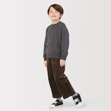 キッズ　ストレッチコーデュロイワイドパンツ
