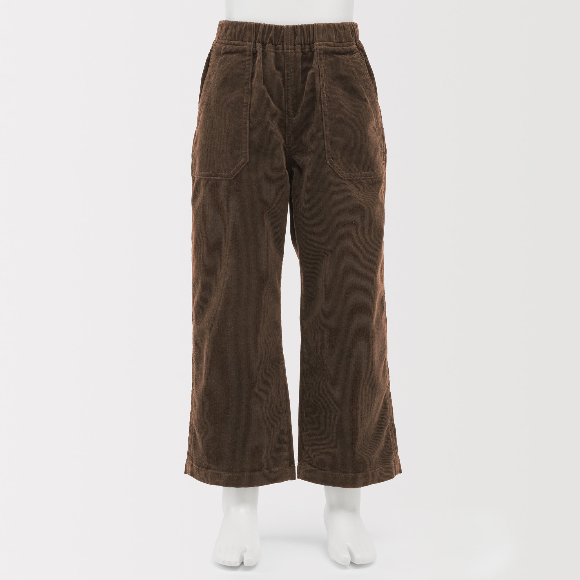 キッズ　ストレッチコーデュロイワイドパンツ
